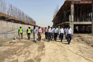 Site Inspection by DG Sir at Vrindavan
