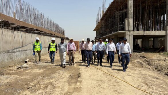 Site Inspection by DG Sir at Vrindavan