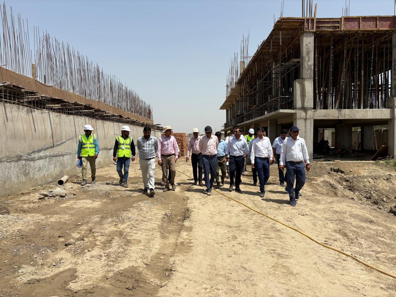 Site Inspection by DG Sir at Vrindavan