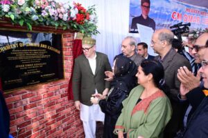 Laid foundation stones by Hon’ble Chief Minister, J&K (Sh. Omar Abdullah) STP at Chuntikul–Gowkadal, Alluchi-Bagh and Doodh Ganga.