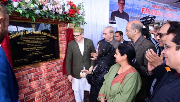 Laid foundation stones by Hon’ble Chief Minister, J&K (Sh. Omar Abdullah) STP at Chuntikul–Gowkadal, Alluchi-Bagh and Doodh Ganga.